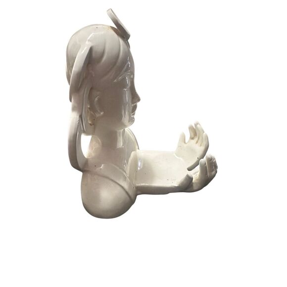 Fitz & Floyd Vintage Art Deco Woman Moon Candle holder Hands Spiritual Ceramic G - Picture 6 of 11